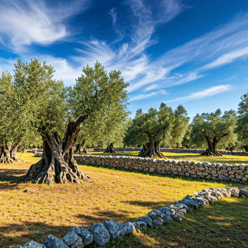 Mediterranean olive grove