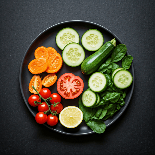 Mediterranean produce spread